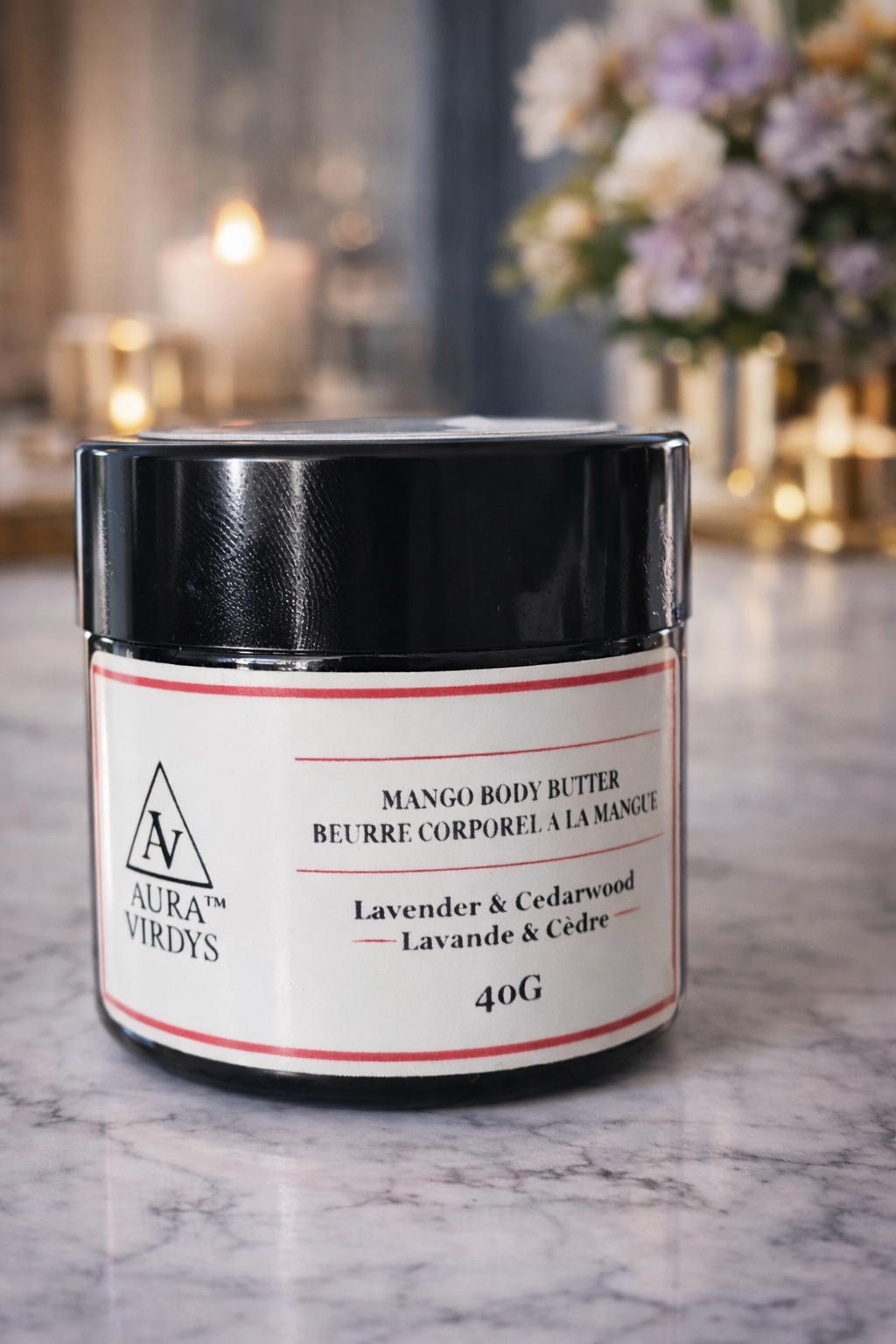 Beurre corporel à la mangue, à la lavande et au bois de cèdre 40 g