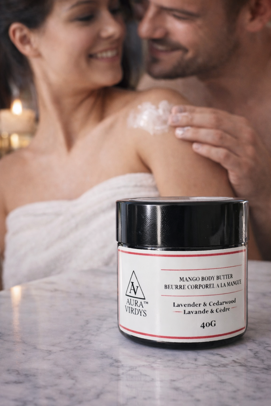 Beurre corporel à la mangue, à la lavande et au bois de cèdre 40 g