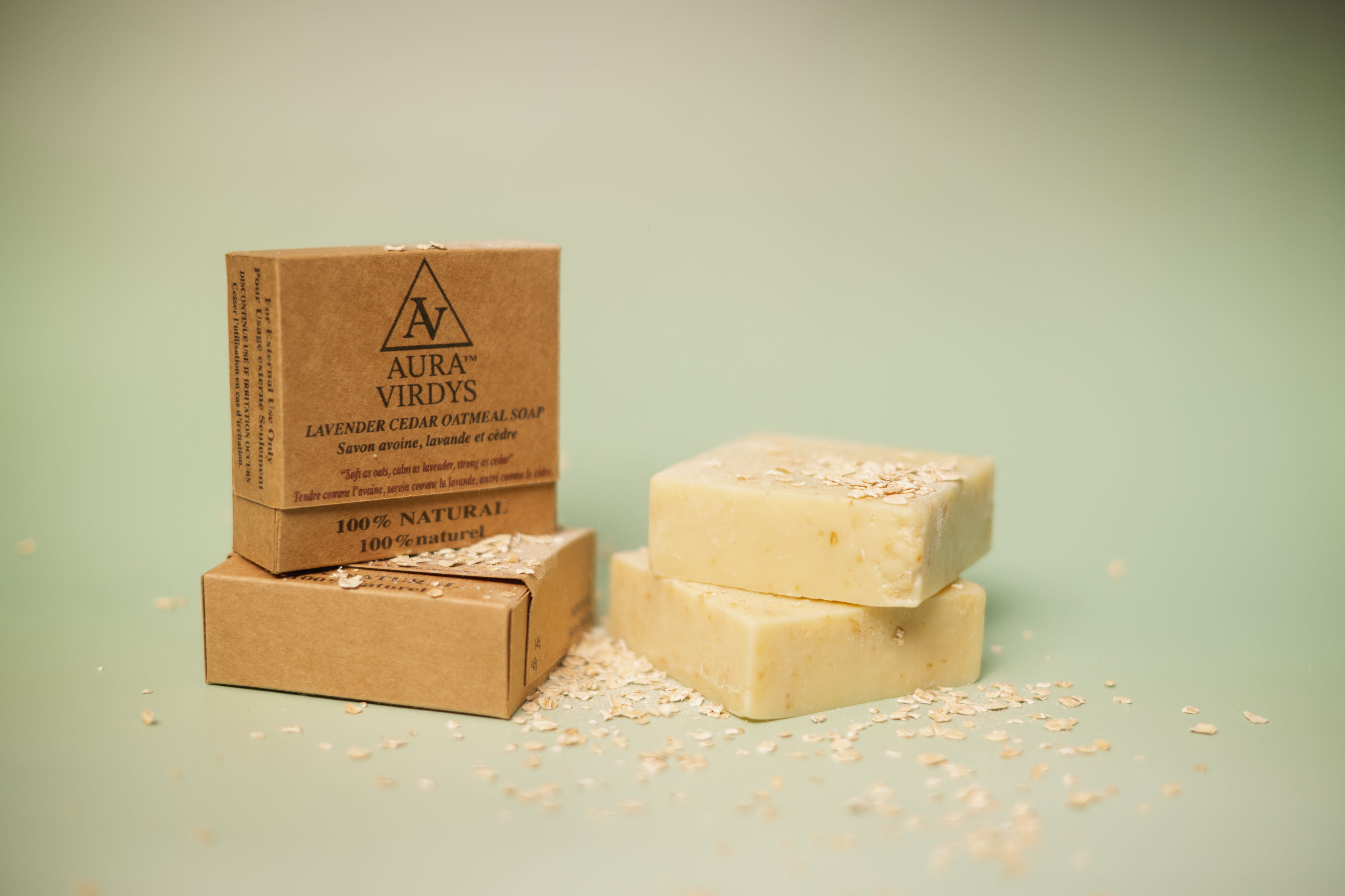 Savon à l'Avoine, Lavande et Bois de Cèdre